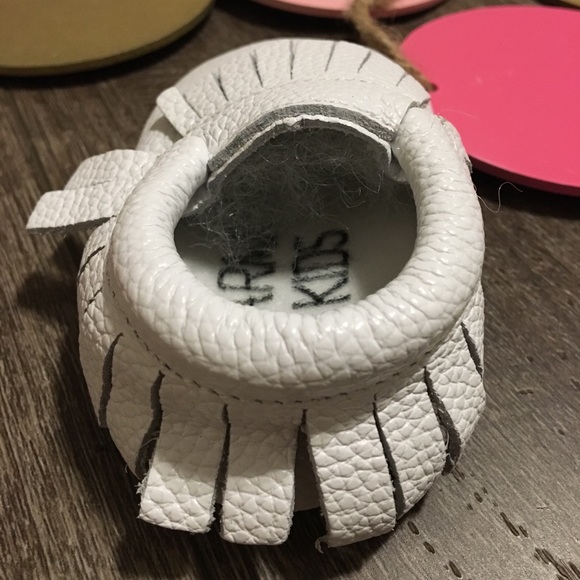 ✨HP white moccasins genuine leather rubber sole - Picture 5 of 6